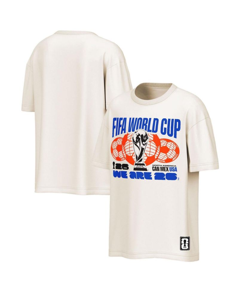 Men's Natural 2026 FIFA World Cup Oversized Fashion T-Shirt