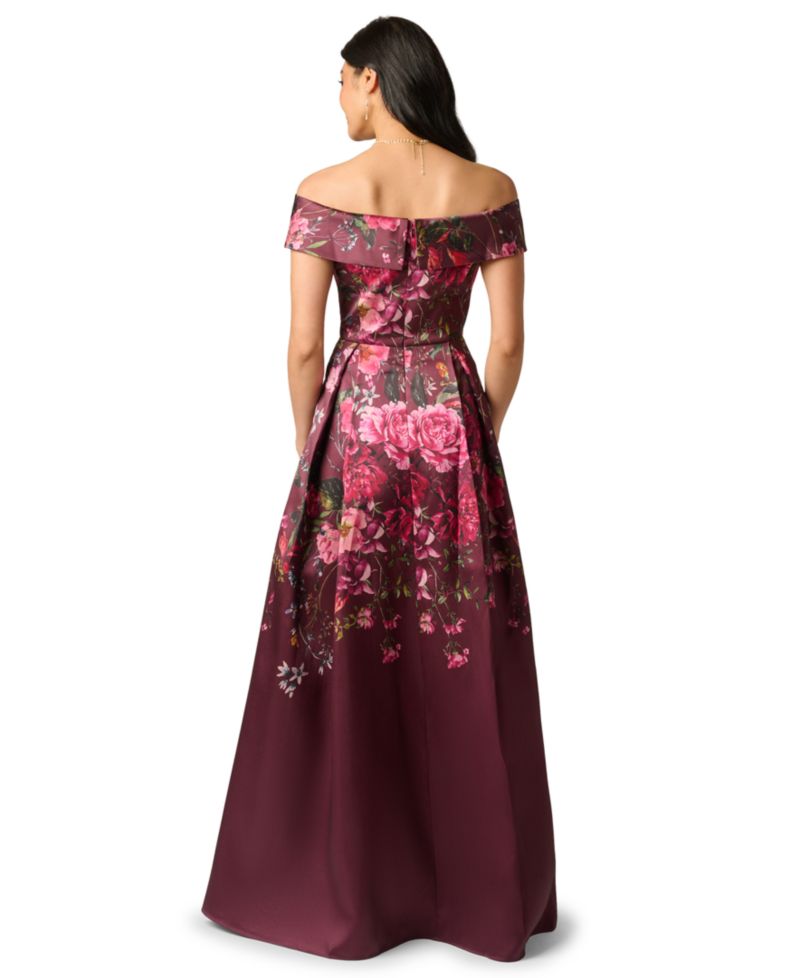 Women's Off-the-Shoulder Printed Dress