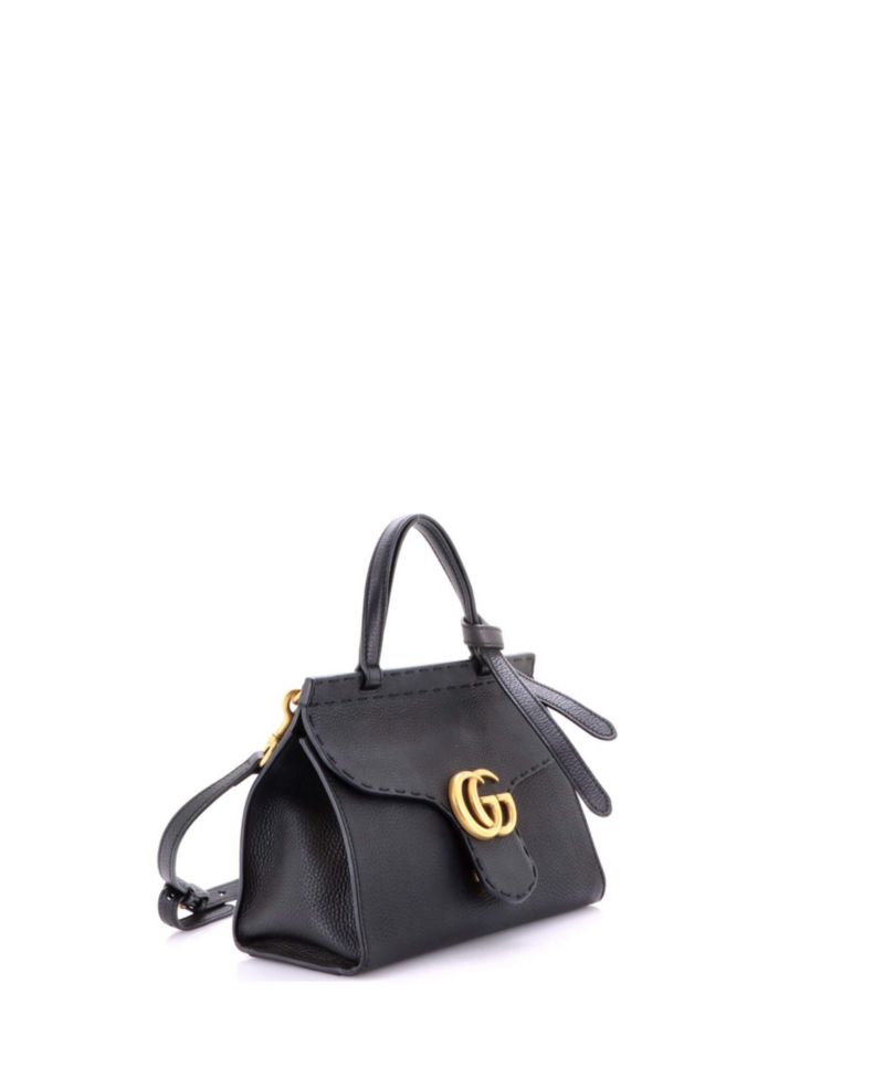 Mini GG Marmont Top Handle Bag Leather
