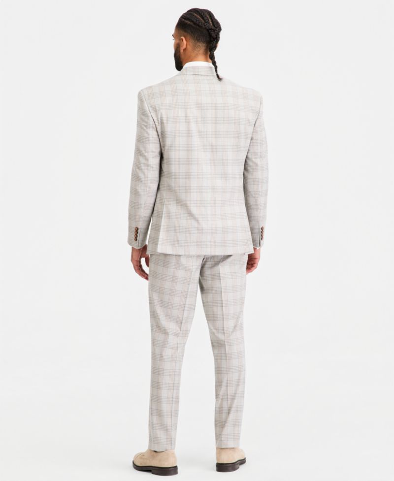 Men's Classic-Fit Plaid Suit Separate Jacket