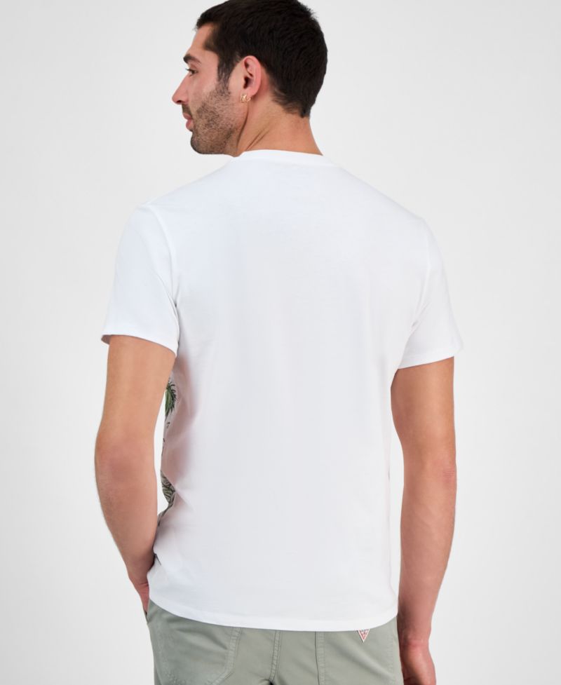 Men's Urban Palm Tree Short-Sleeve Crewneck Graphic T-Shirt