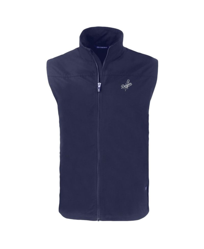 Men's Navy Los Angeles Dodgers Big & Tall Charter Eco Full-Zip Vest