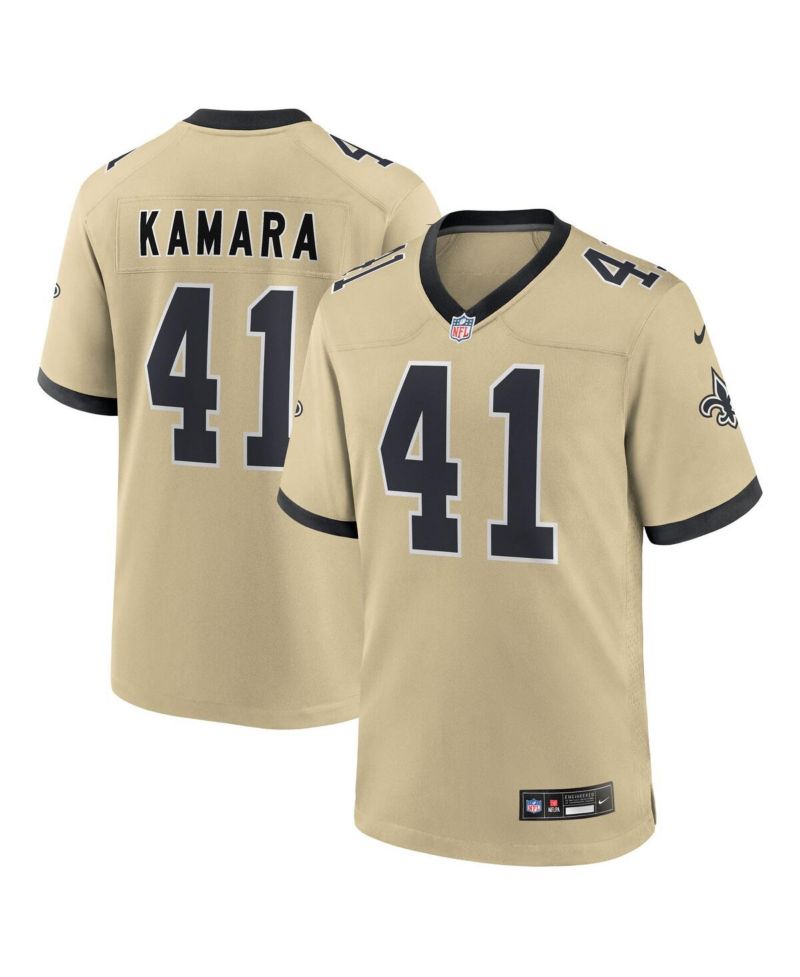 Big Boys and Girls Alvin Kamara Gold New Orleans Saints Gameday Golds Alternate Game Player Jersey
