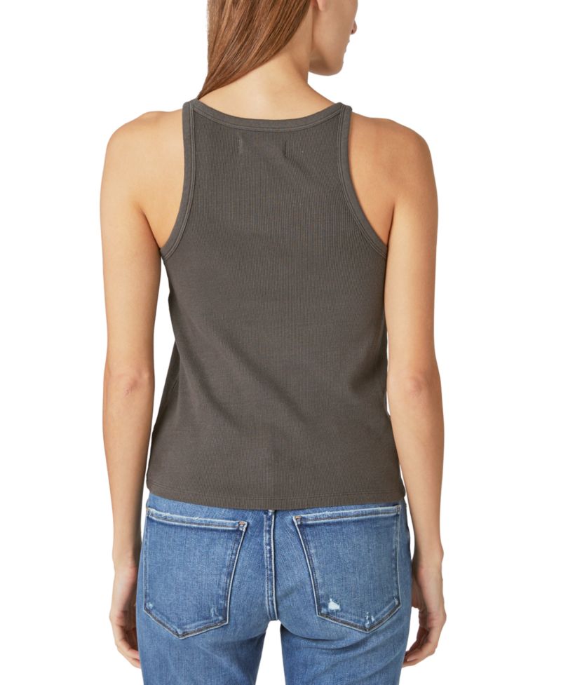 Women's Ribbed Scoop-Neck Tank Top