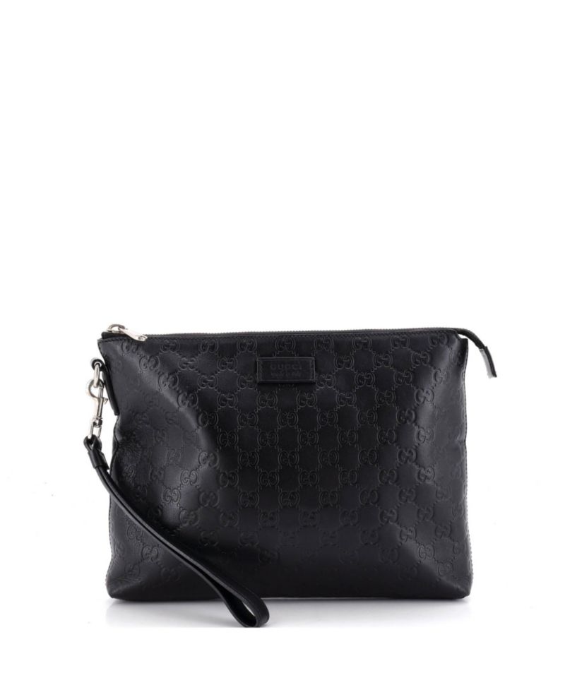 Signature Guccissima Leather Wristlet