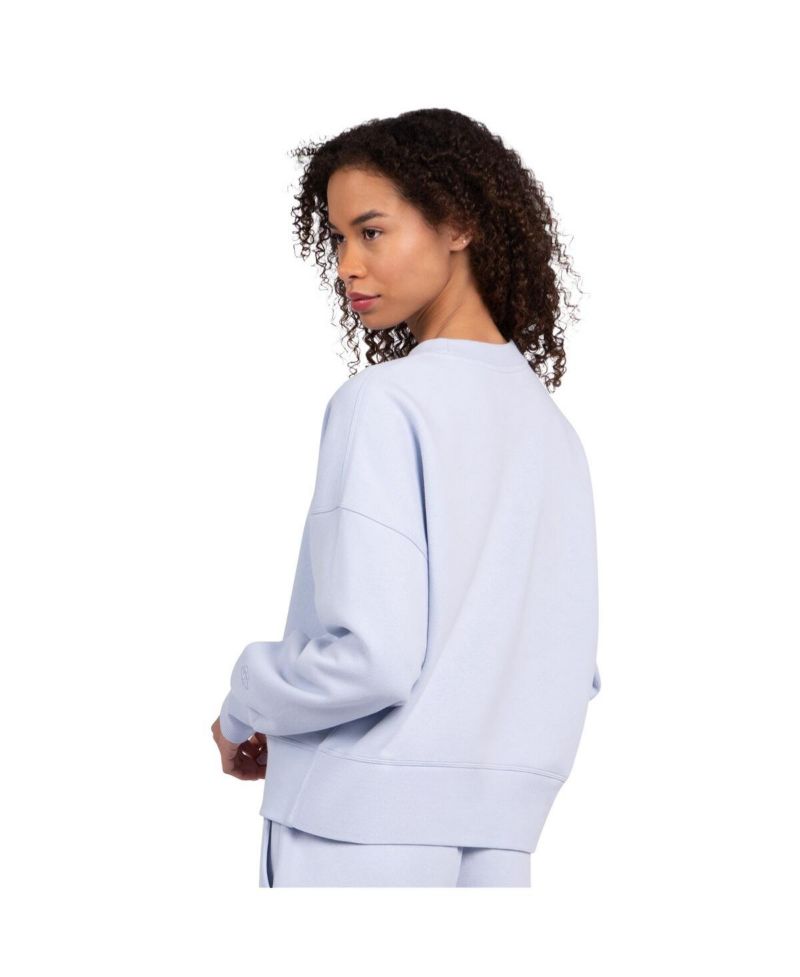 Women's Light Blue Golden State Warriors Pastel Boxy Sweatshirt