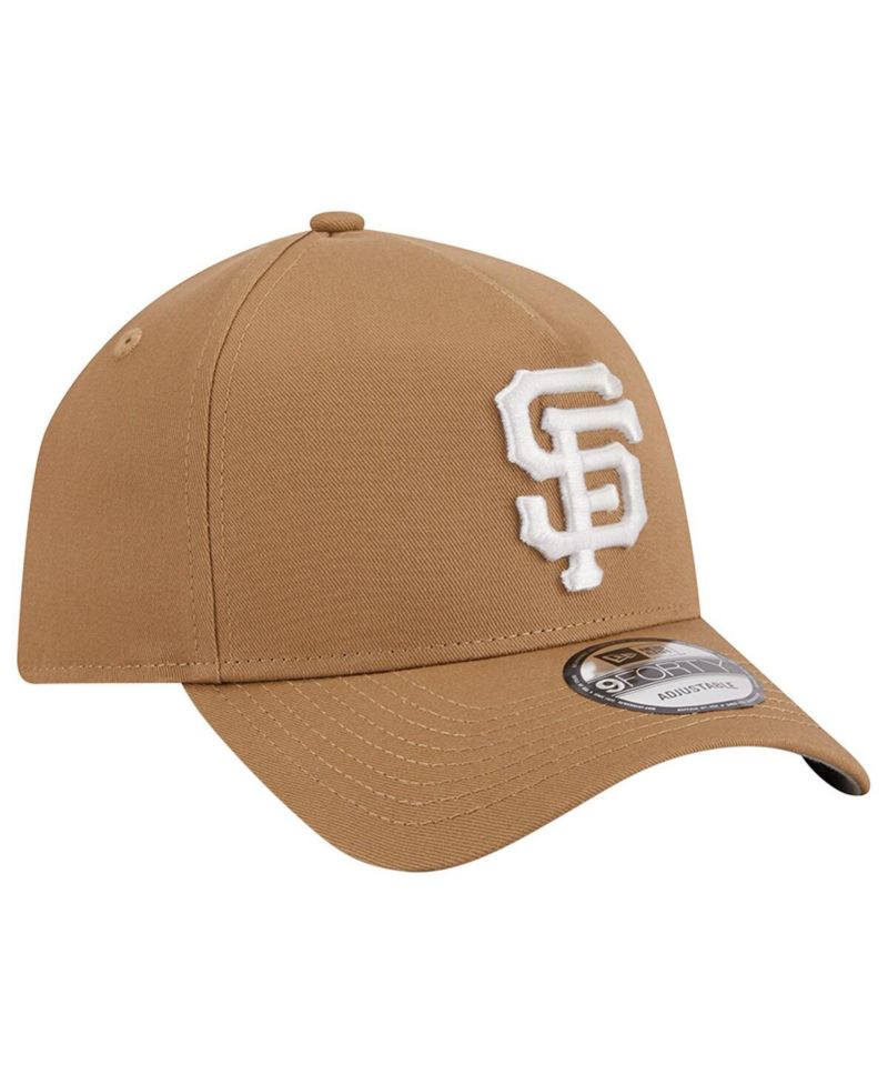 Men's Khaki San Francisco Giants A-Frame 9FORTY Adjustable Hat