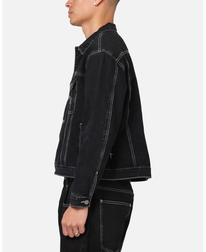 Men's Fray Trucker Denim Jacket