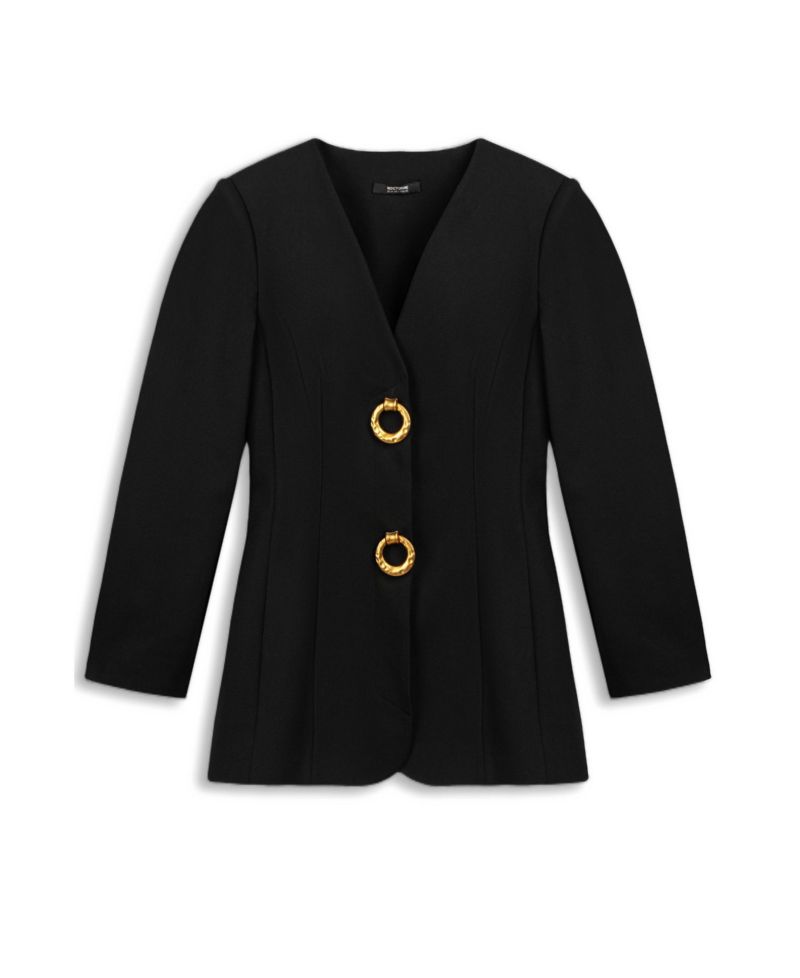 Women's Ring Button Wrap Front Jacket
