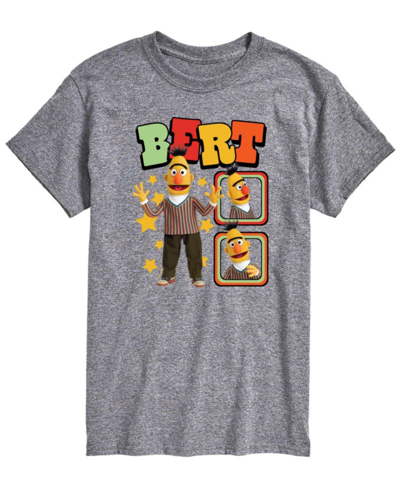 Men's Sesame Street Bert Photos Short-Sleeve Graphic T-Shirt