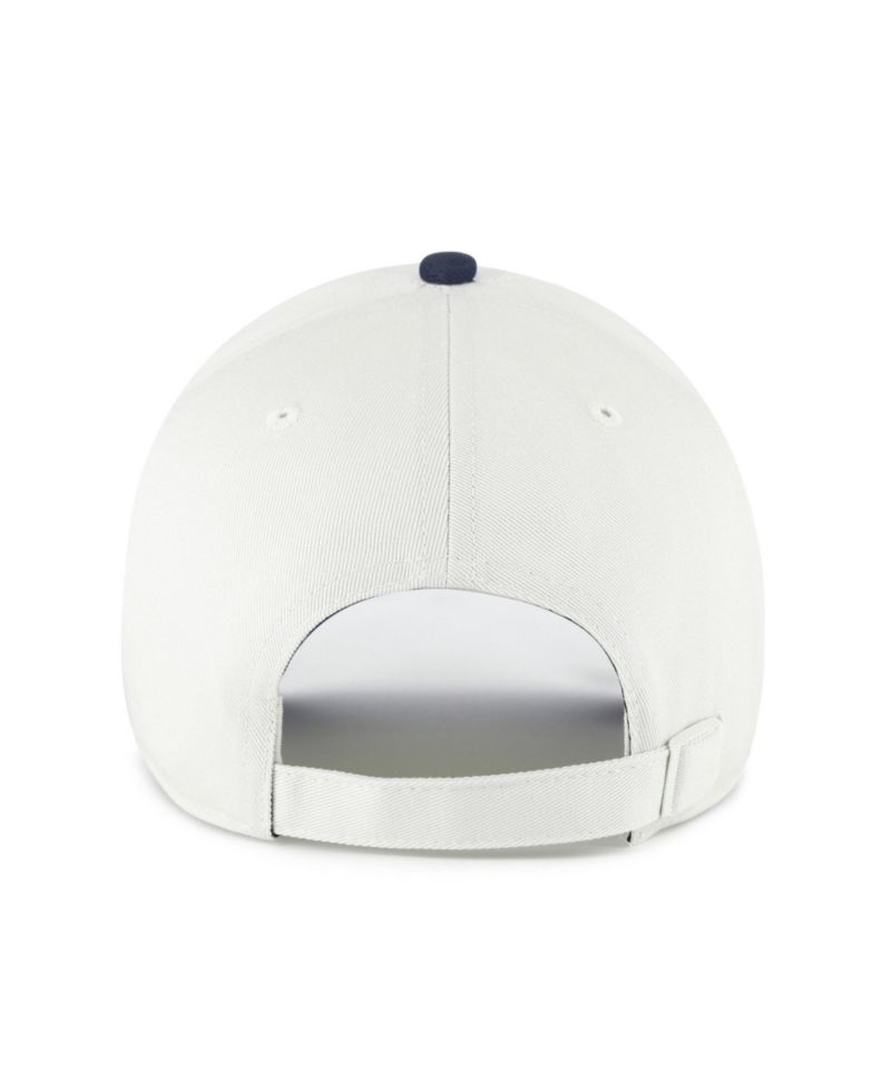 Men's '47 White/Navy North Carolina Tar Heels Contemporary Basics Two Tone Clean Up Adjustable Hat