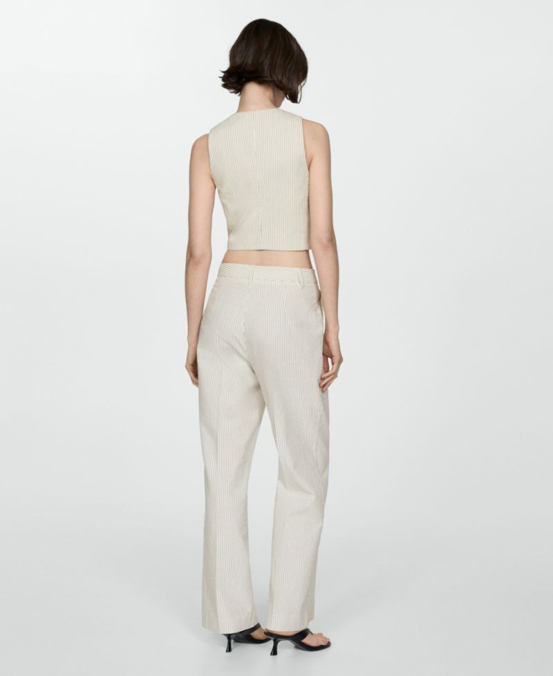 Women's Straight Striped Pants