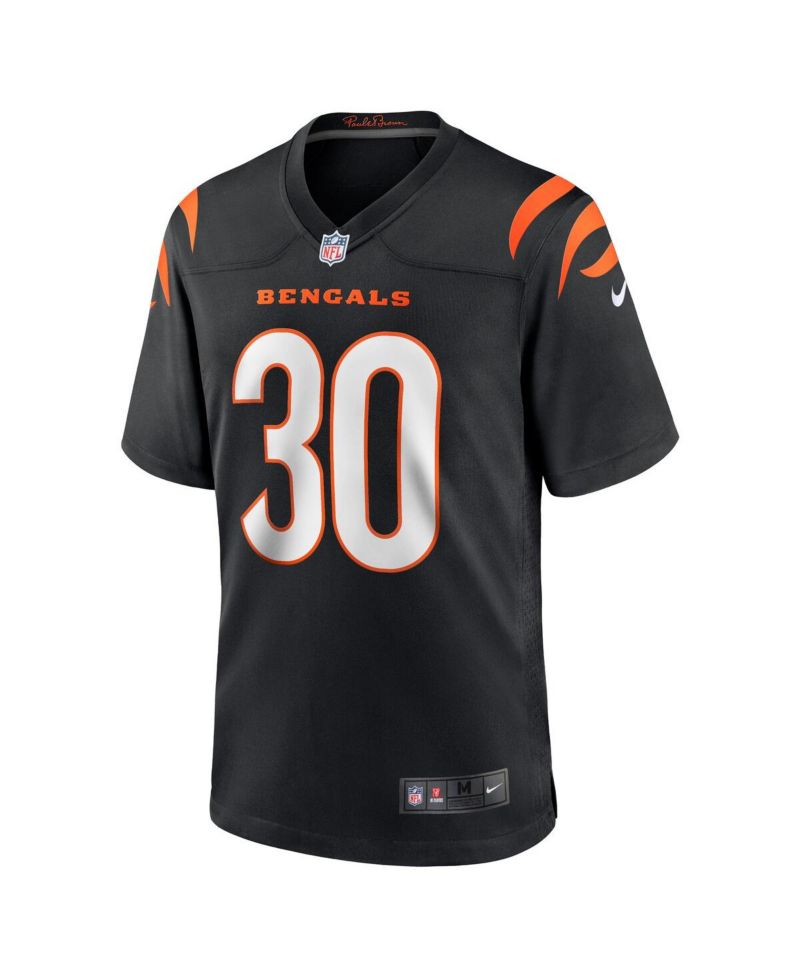 Men's Chase Brown Black Cincinnati Bengals Team Game Jersey