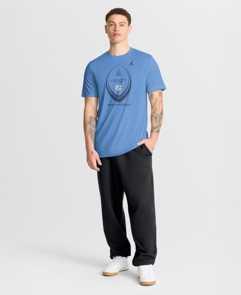Men's Carolina Blue North Carolina Tar Heels Primetime Legend Football Icon Dri-FIT T-Shirt
