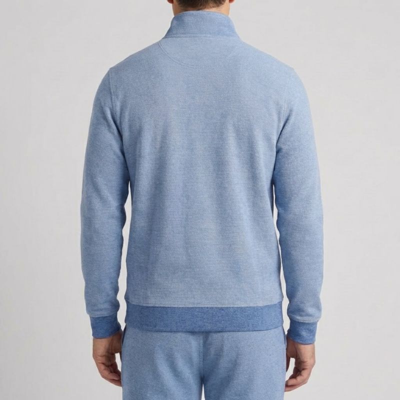 Men's Bobby Stripe Fleece Quarter Zip Sweater