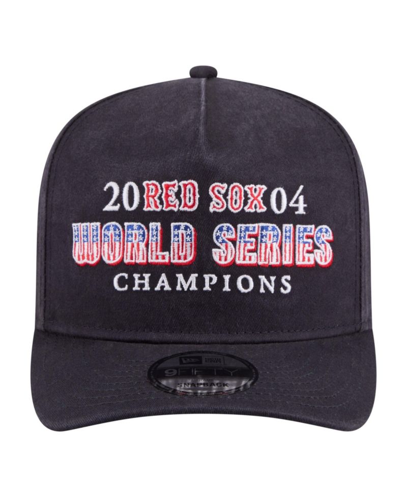 Men's Navy Boston Red Sox 2004 World Series Champions Historic 9FIFTY A-Frame Snapback Hat