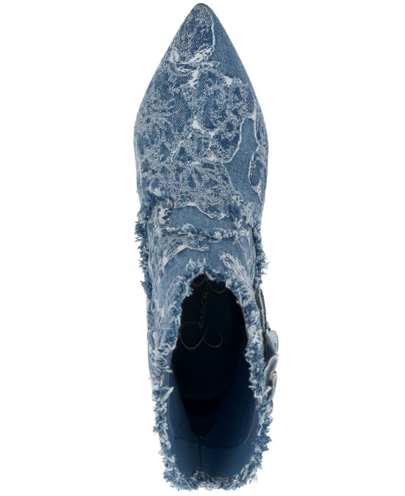 Women's Plitee Floral Western Stiletto Booties