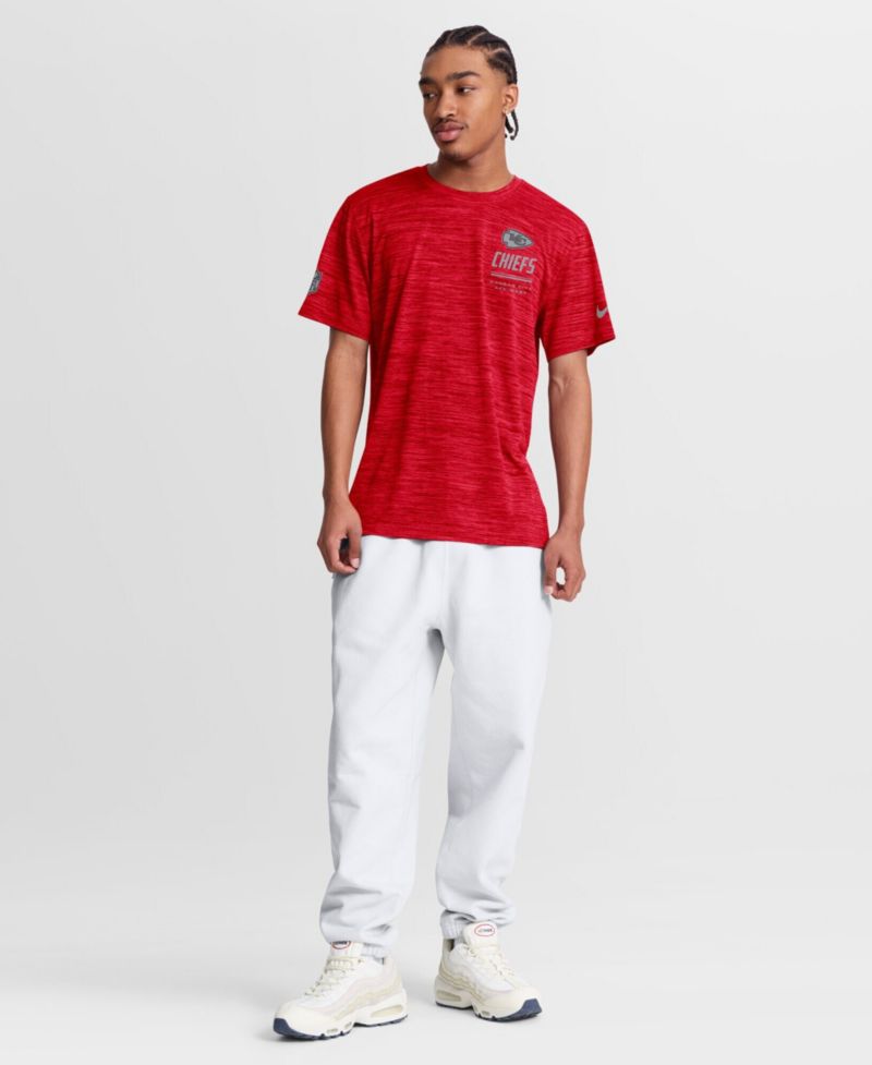 Men's Red Kansas City Chiefs Sideline Double Covered Dri-FIT Velocity T-Shirt