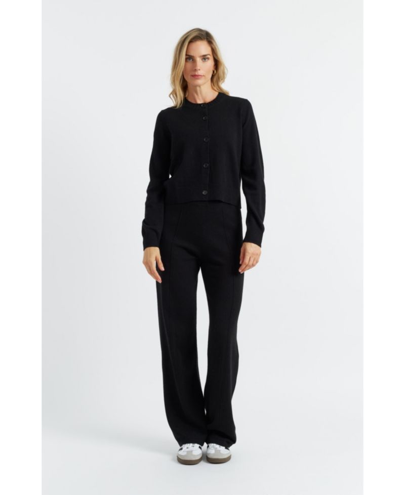 Women's Chinti and Parker Wool Cashmere Cropped Cardigan