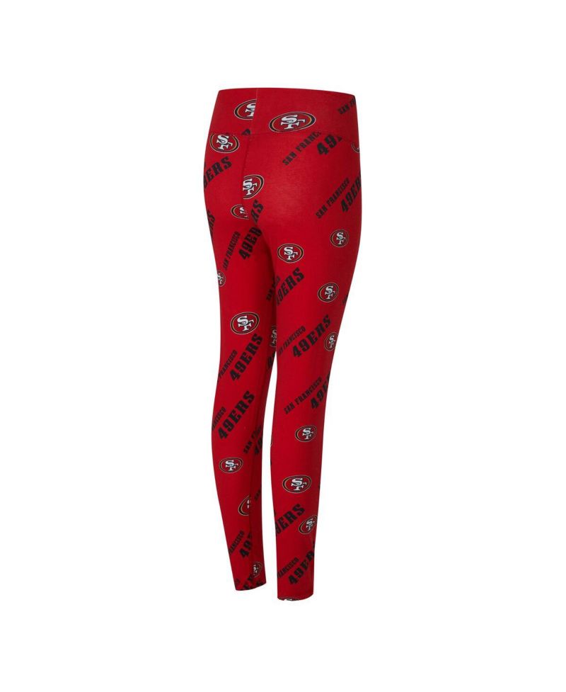 Women's Scarlet San Francisco 49ers Mosaic Allover Print Leggings