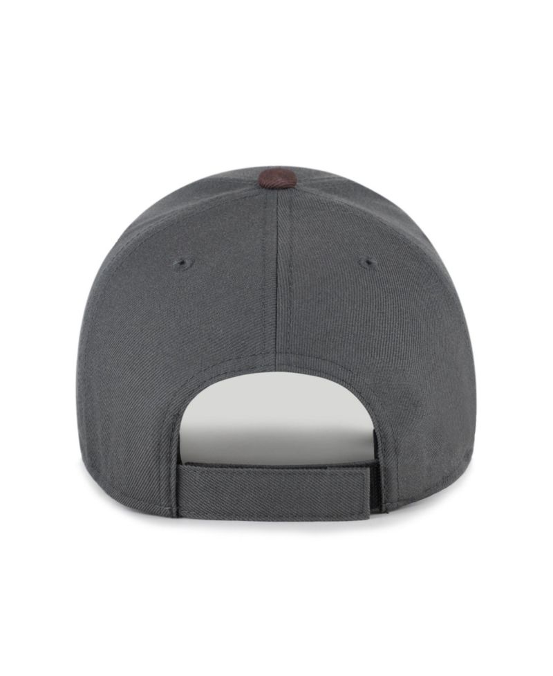 Men's Charcoal Cleveland Browns Split Block MVP Adjustable Hat