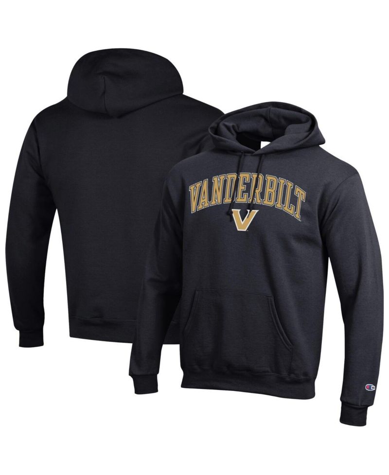 Men's Black Vanderbilt Commodores Arch Over Logo Pullover Hoodie