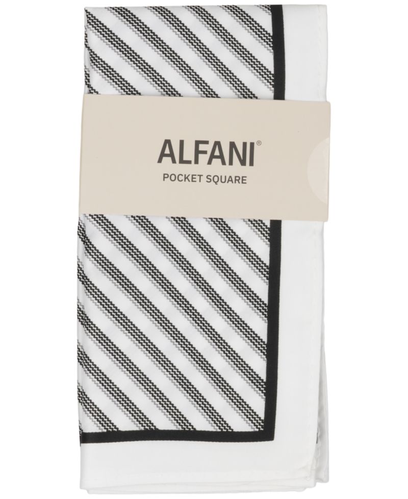 Men's Borel Striped Pocket Square