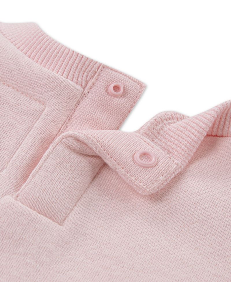 Baby Girls' Blouson-Sleeve Crewneck Top and Pants, 2-Piece Set