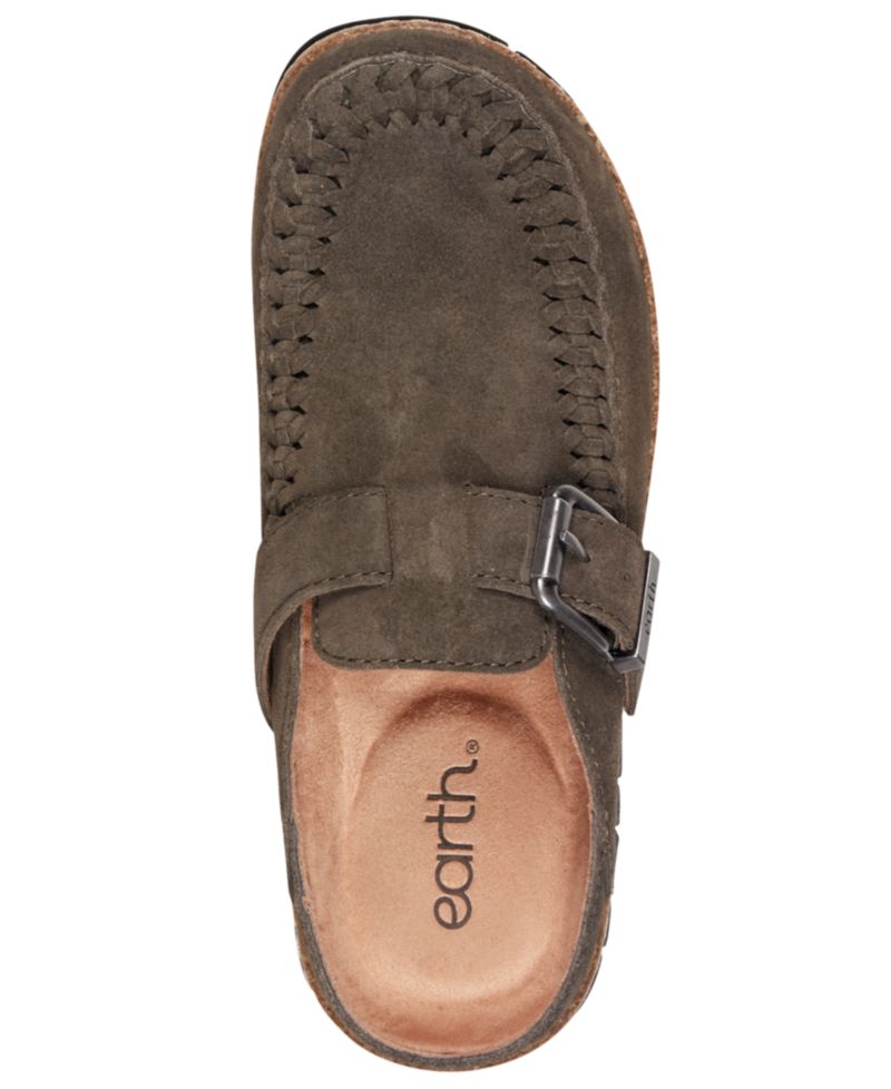 Women's Eileen Woven Suede Footbed Clogs