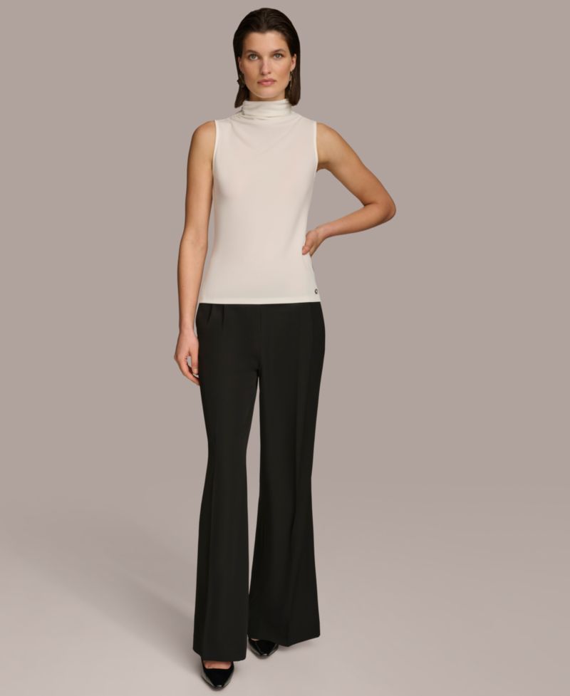 Women's Mock-Neck Sleeveless Top
