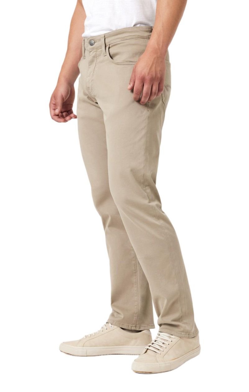 Men's Matt Relaxed Straight Leg In Sand Casual Twill