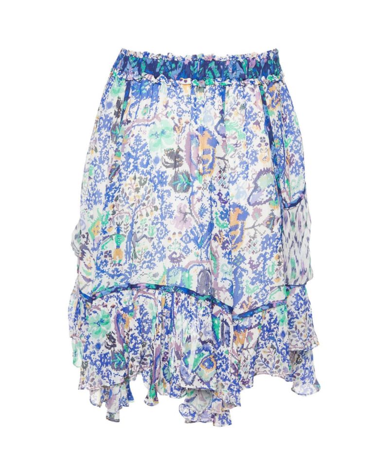 Women's Multicolor Print Crepe Viviane Skirt