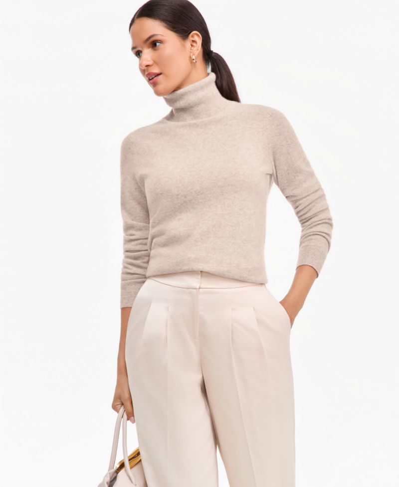 Petite Cashmere Turtleneck Sweater