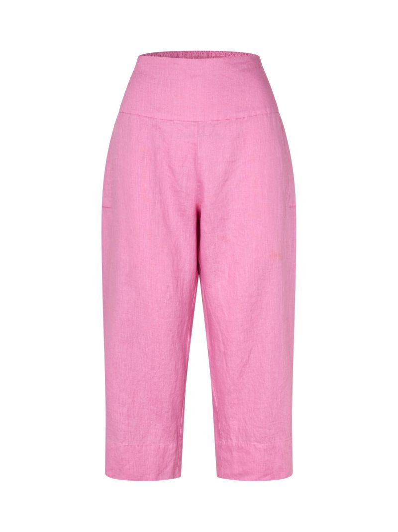 Women's Mapallas Linen Cropped Trousers