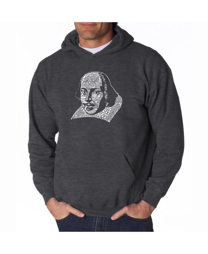 Men's Word Art Hooded Sweatshirt - Shakespeare