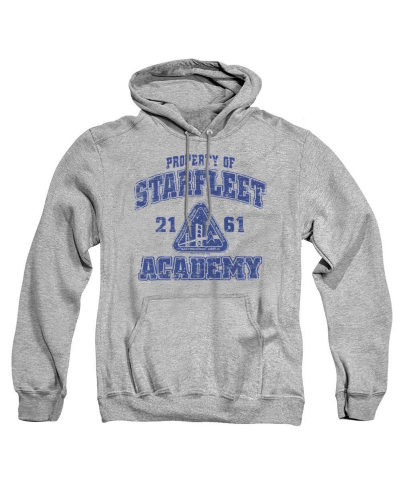 Men's Old School Graphic Long-Sleeve Kangaroo-Pocket Hoodie