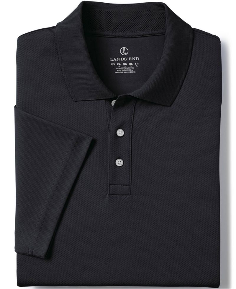 Men's Short Sleeve Solid Active Polo Shirt