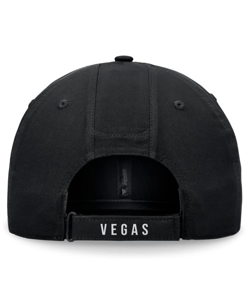 Men's Black Vegas Golden Knights Front Office Ripstop Adjustable Hat