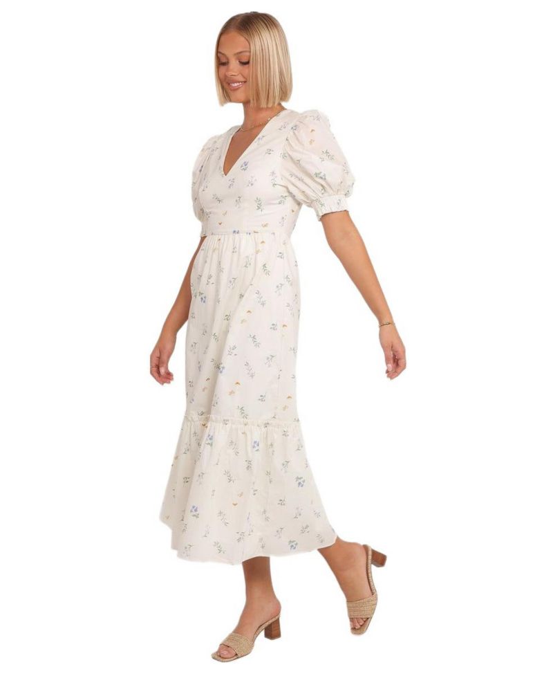 Women's Steele Puff Sleeve Midi Dress