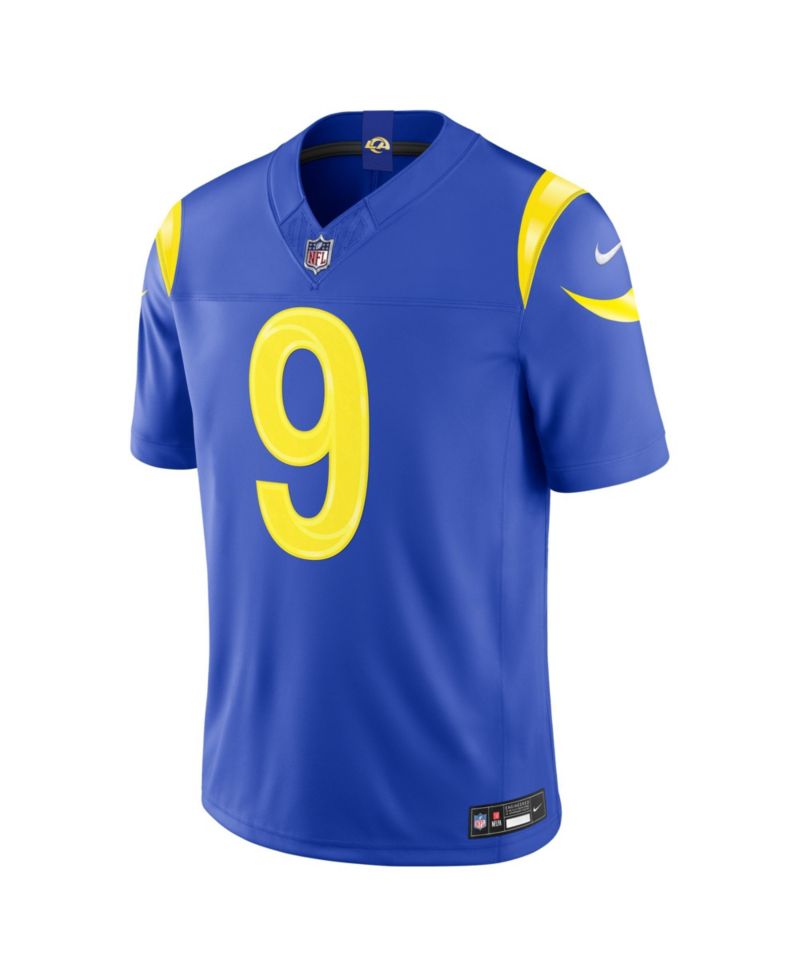 Men's Matthew Stafford Royal Los Angeles Rams Team Vapor F.U.S.E. Stitched Limited Jersey