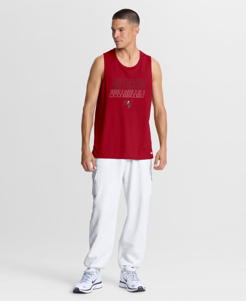 Men's Red Tampa Bay Buccaneers Kickoff Miler Dri-FIT Tank&iquest; Top