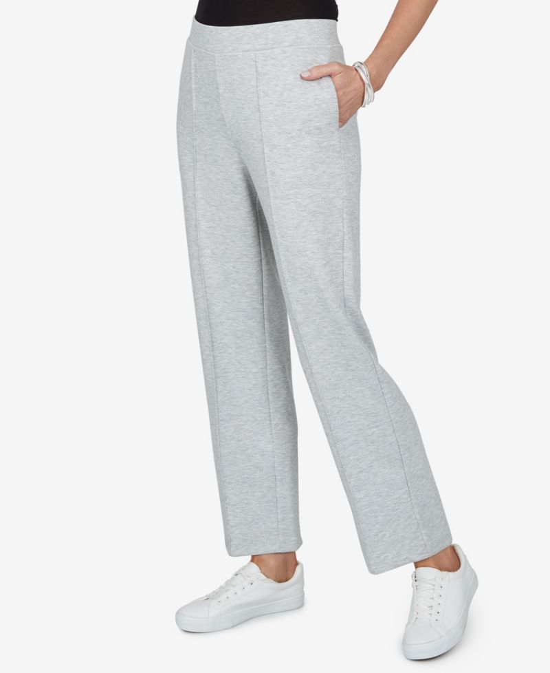 Petite Straight-Leg Pull-On Elastic-Waist Pants