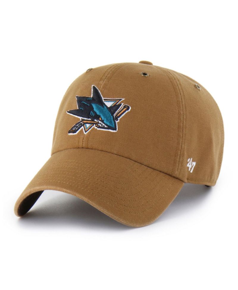 Men's Brown San Jose Sharks Clean Up Adjustable Hat