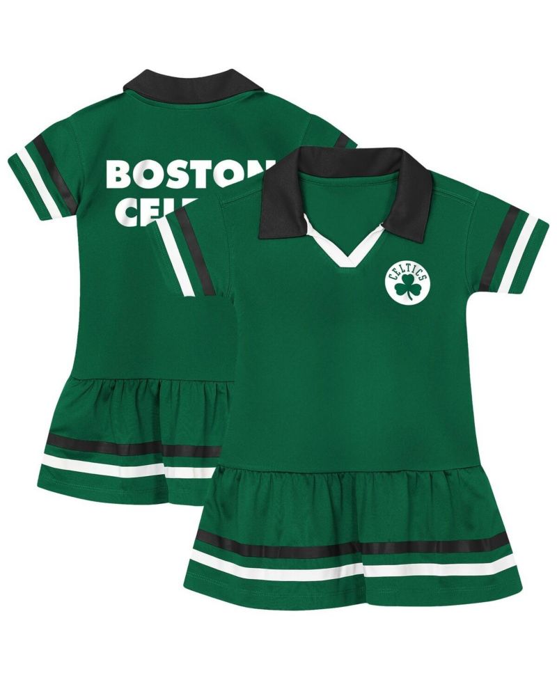 Girls Kelly Green Boston Celtics Star Player Fashion Dress