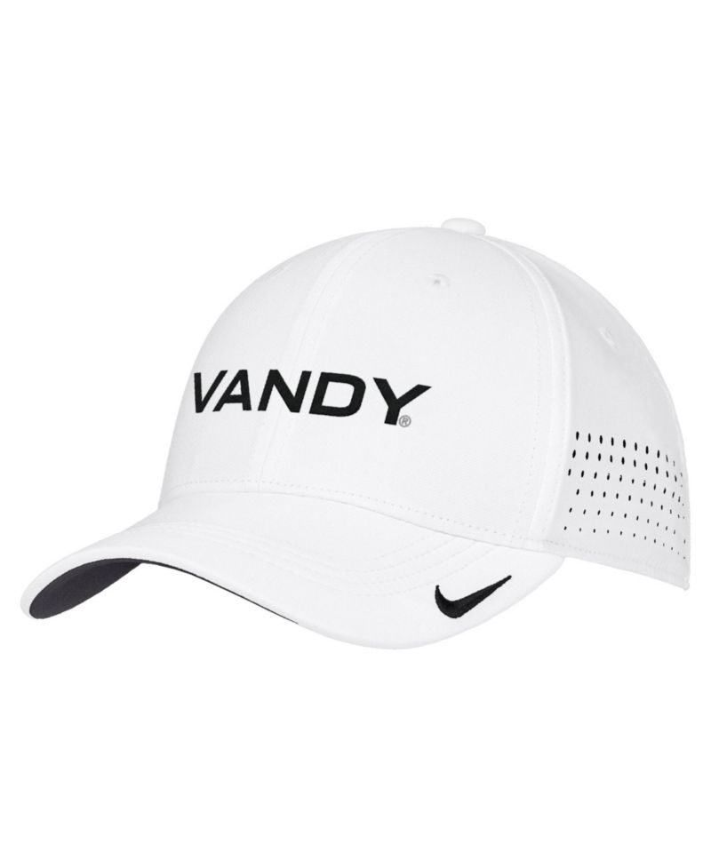 Men's White Vanderbilt Commodores 2026 On-Field AeroBill SwooshFlex Dri-FIT Hat