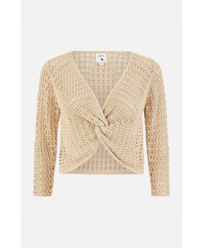 Women's Crochet Cotton Twisted Bolero Sweater