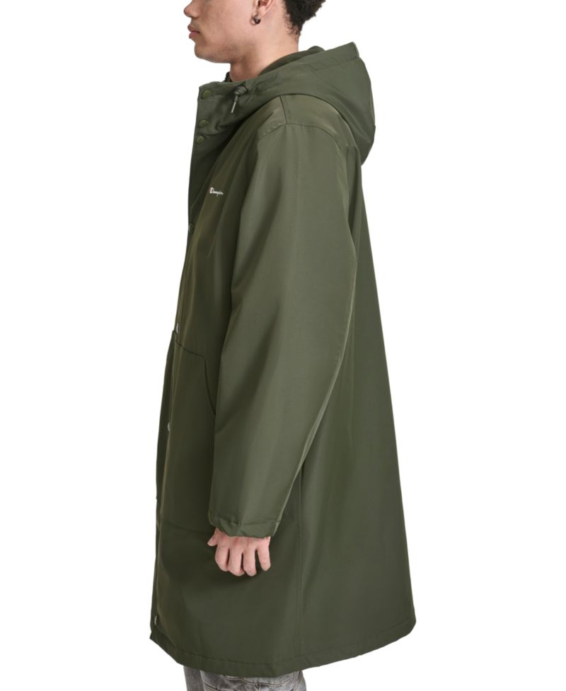 Men's Hooded Stadium Jacket with Fleece Lining