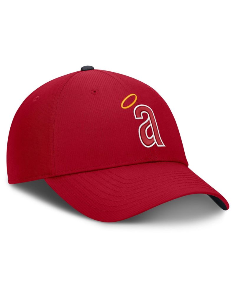 Men's Red California Angels Cooperstown Collection Club Dri-FIT Adjustable Hat