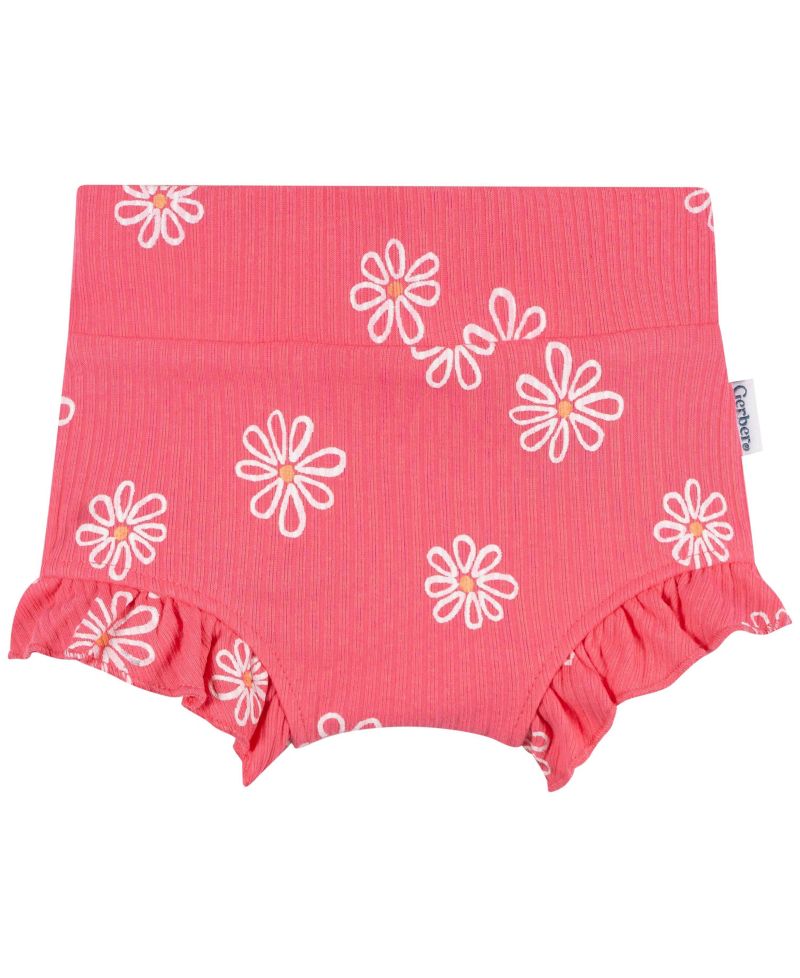 Baby Girls' Bubble Ruffle-Hem Shorts, 3-Piece Set