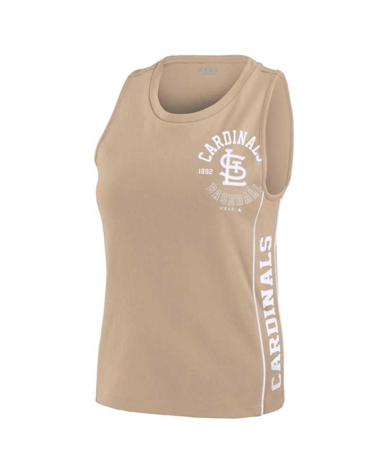 Women's Tan St. Louis Cardinals Tonal Tank Top